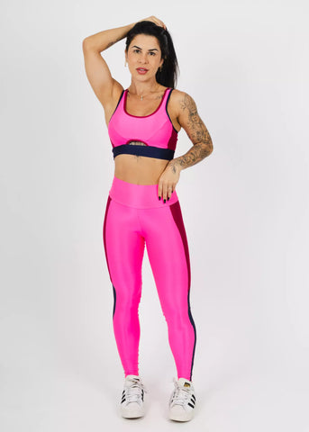 Conjunto Fio 80 Premium Anne Pink Fluor